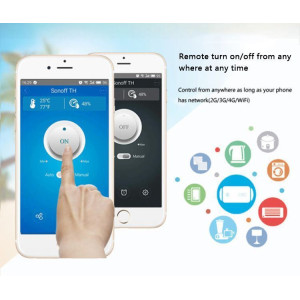 Sonoff TH10 - intrerupator wireless control temperatura - umiditate Sonoff TH10 - intrerupator wireless control temperatura - umiditate
